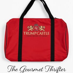 🏰 Vintage Trump Castle Casino Resort Tote Bag Red RARE Atlantic City NEW
